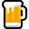 Beer Mug emoji on Microsoft